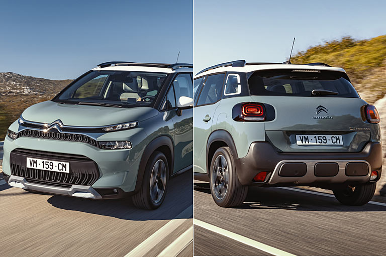 Zum Vergleich der auslaufende C3 Aircross, hier in der Facelift-Version von 2021