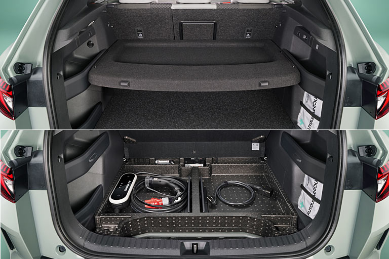 ... interessanterweise auch auf halber Höhe nutzen lässt. Unterflur gibt es ebenfalls noch ein bisschen Platz