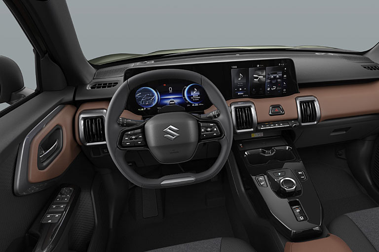 Suzuki kündigt eine &raquo;fortschrittliche Display-Einheit&laquo; und eine &raquo;Mittelkonsole mit robusten Materialien&laquo; an