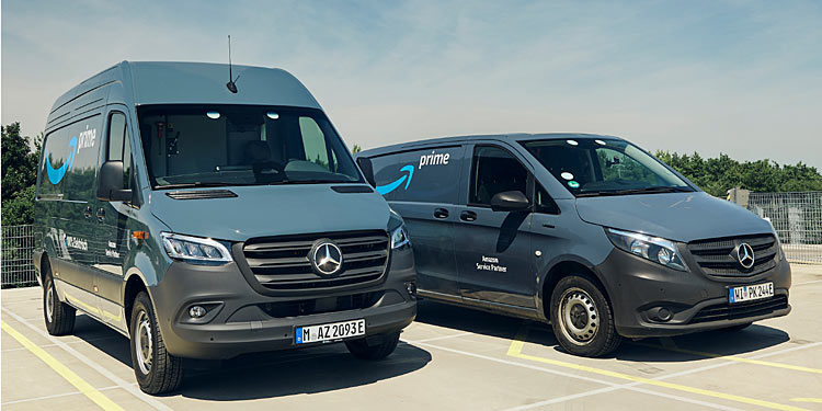 Amazon kauft 5.000 E-Transporter bei Mercedes