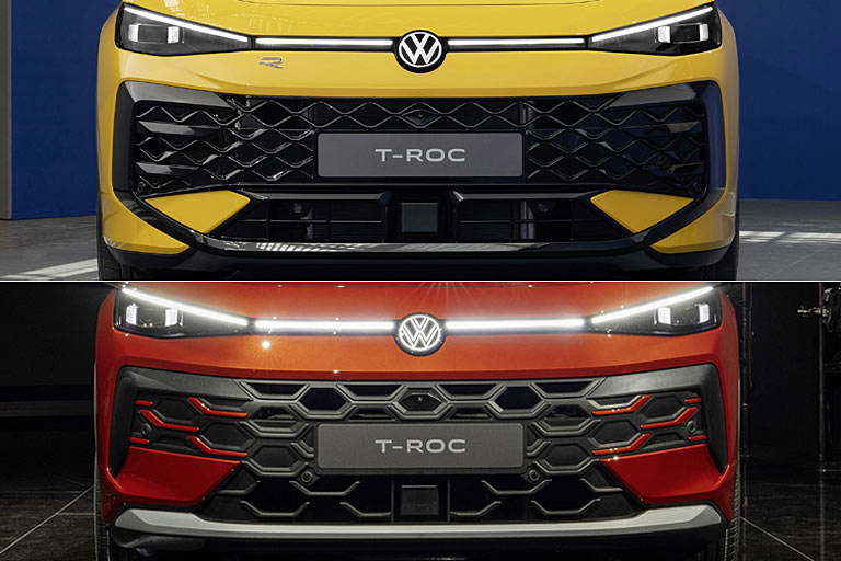 Hier ein Vergleich der Frontpartie, den subjektiv der R-Line gewinnt