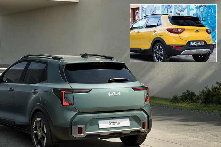 Auch aus dieser Perspektive fährt der neue Stonic dem bisherigen optisch deutlich davon